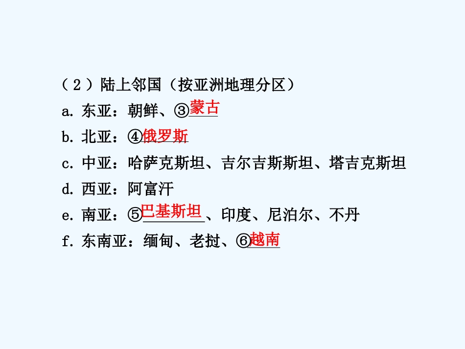 （广东专用）2011年高考地理 第2章第1课时中国地理概况课件 新人教版_第2页
