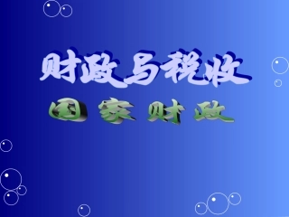 财政与税收2