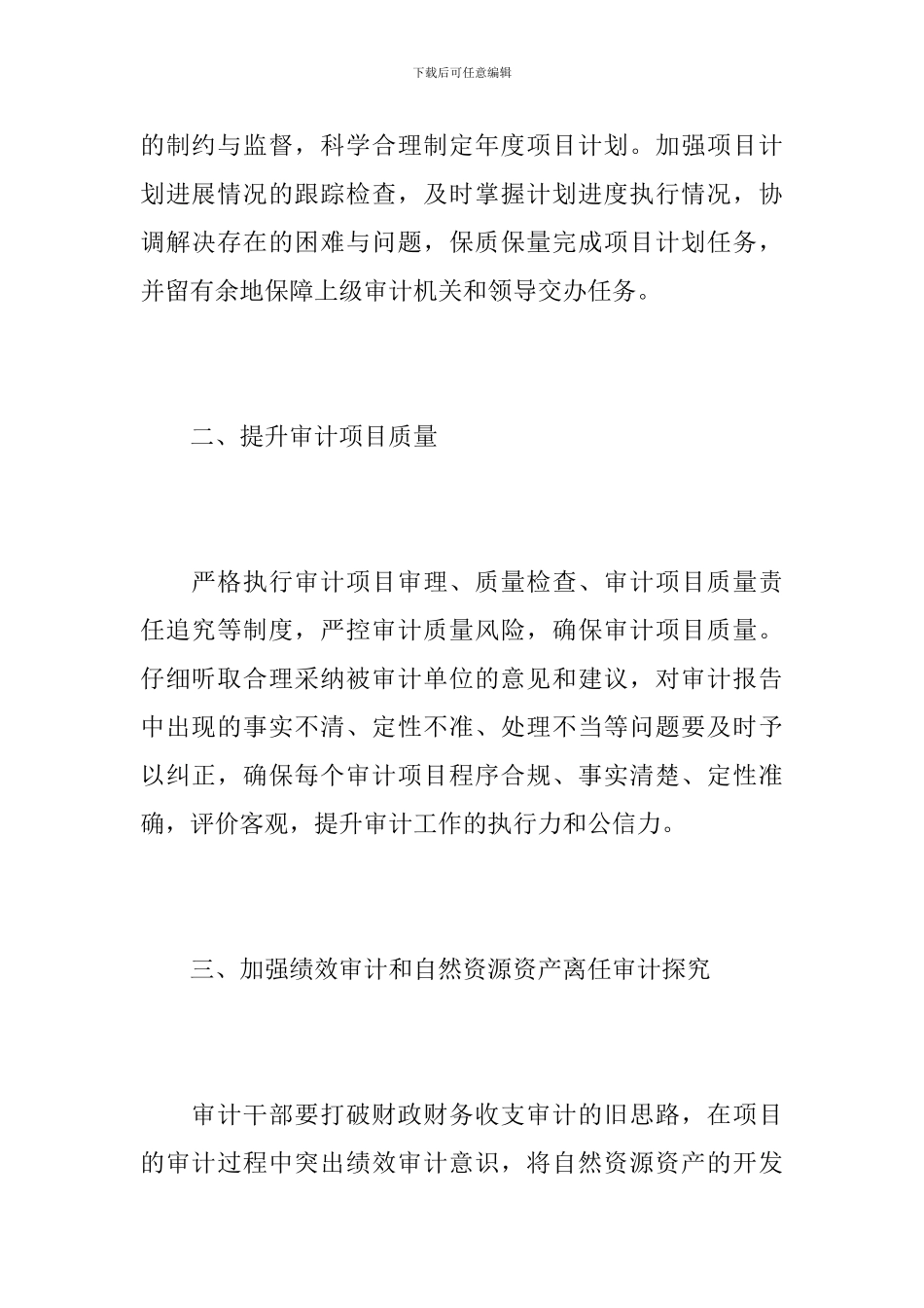 单位审计个人工作总结800字_第2页