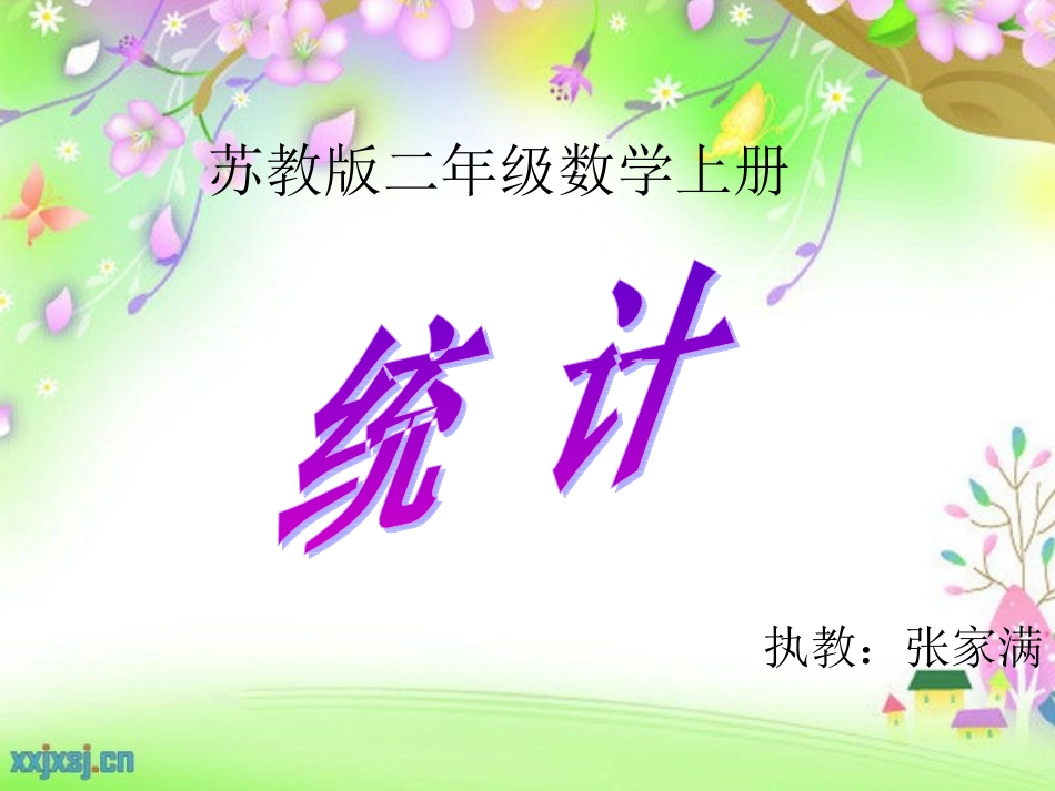 苏教版二年级上册统计课件_第1页