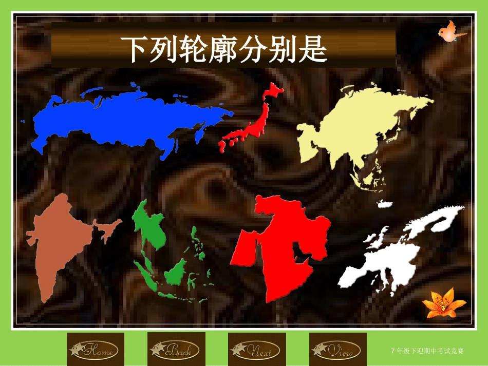 七年级下册地理复习课件2018(2)_第3页