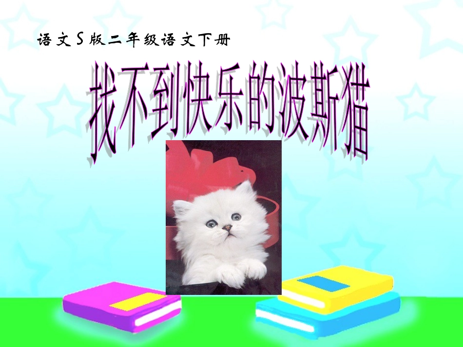 （语文S版）二年级语文下册课件找不到快乐的波斯猫1_第1页