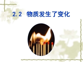 22物质发生了什么变化