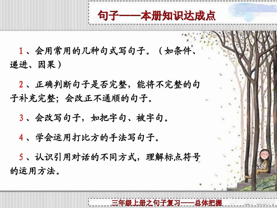 人教版小学语文三年级上册句子复习_第2页