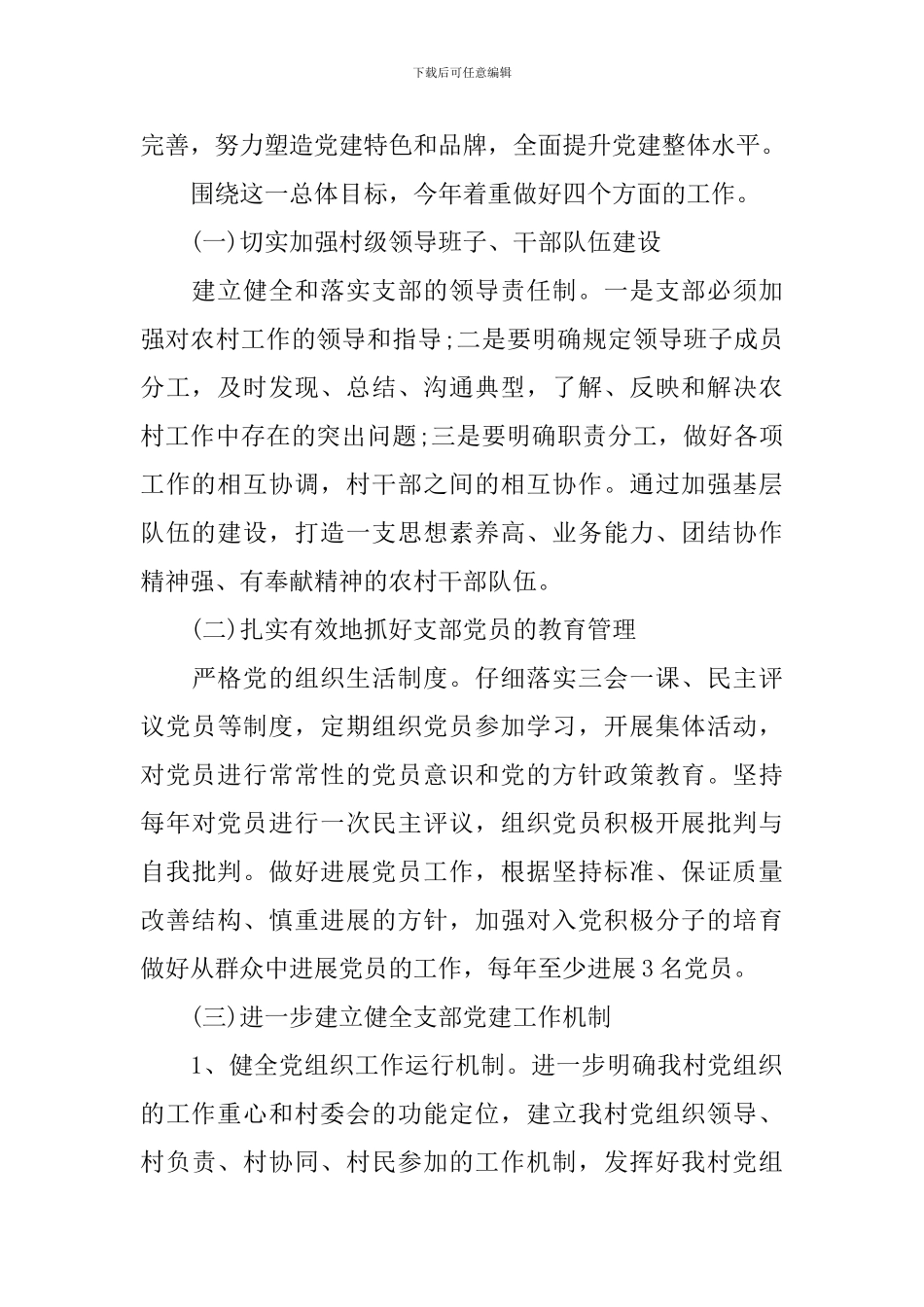 村支部2024年度工作计划_第2页