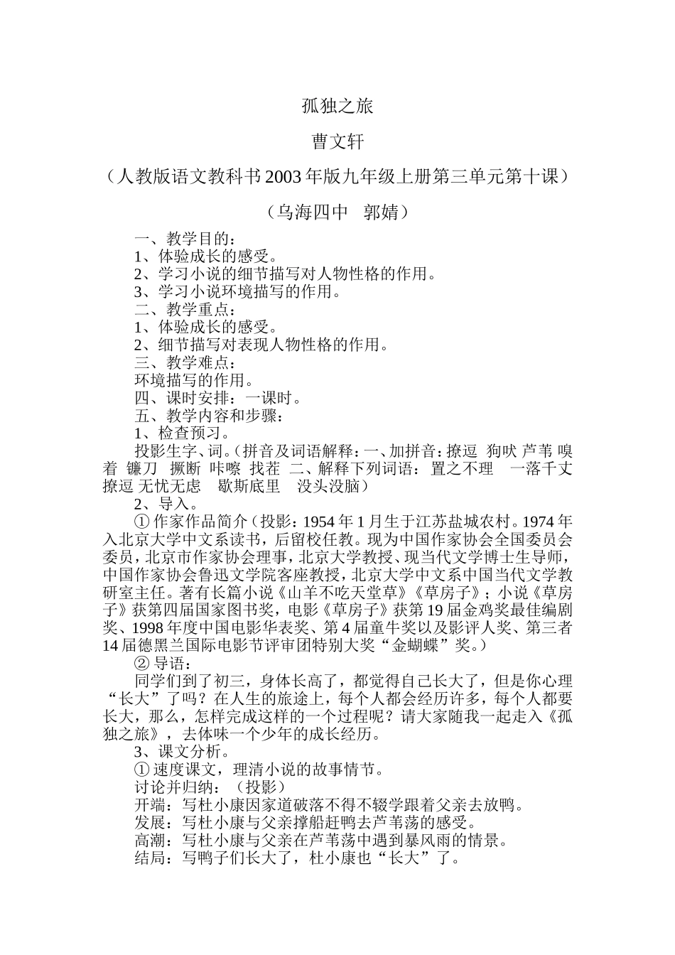 孤独之旅 (2)_第1页