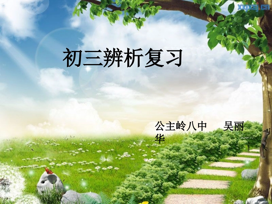 初三辨析复习_第1页