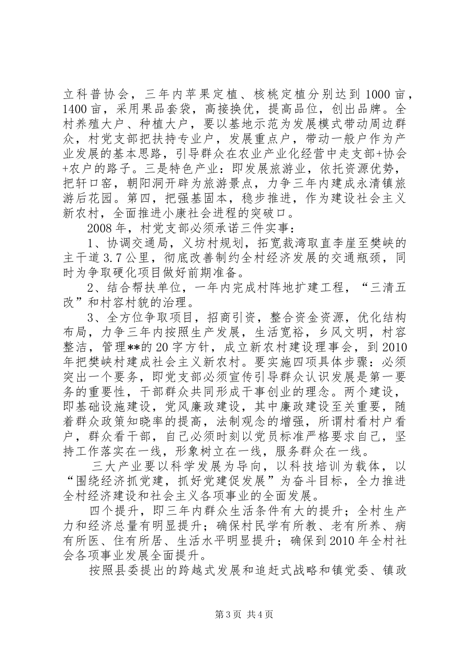 竞选村党支部书记演讲稿范文_第3页