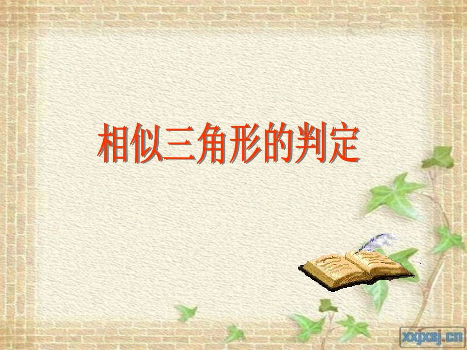 相似三角形判定复习精选课件_第1页