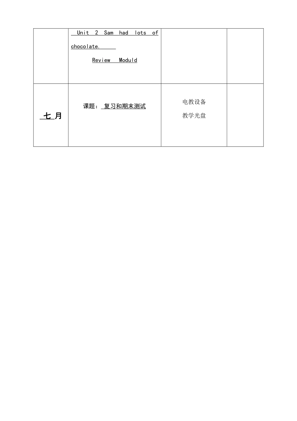 英语教学计划表_第3页
