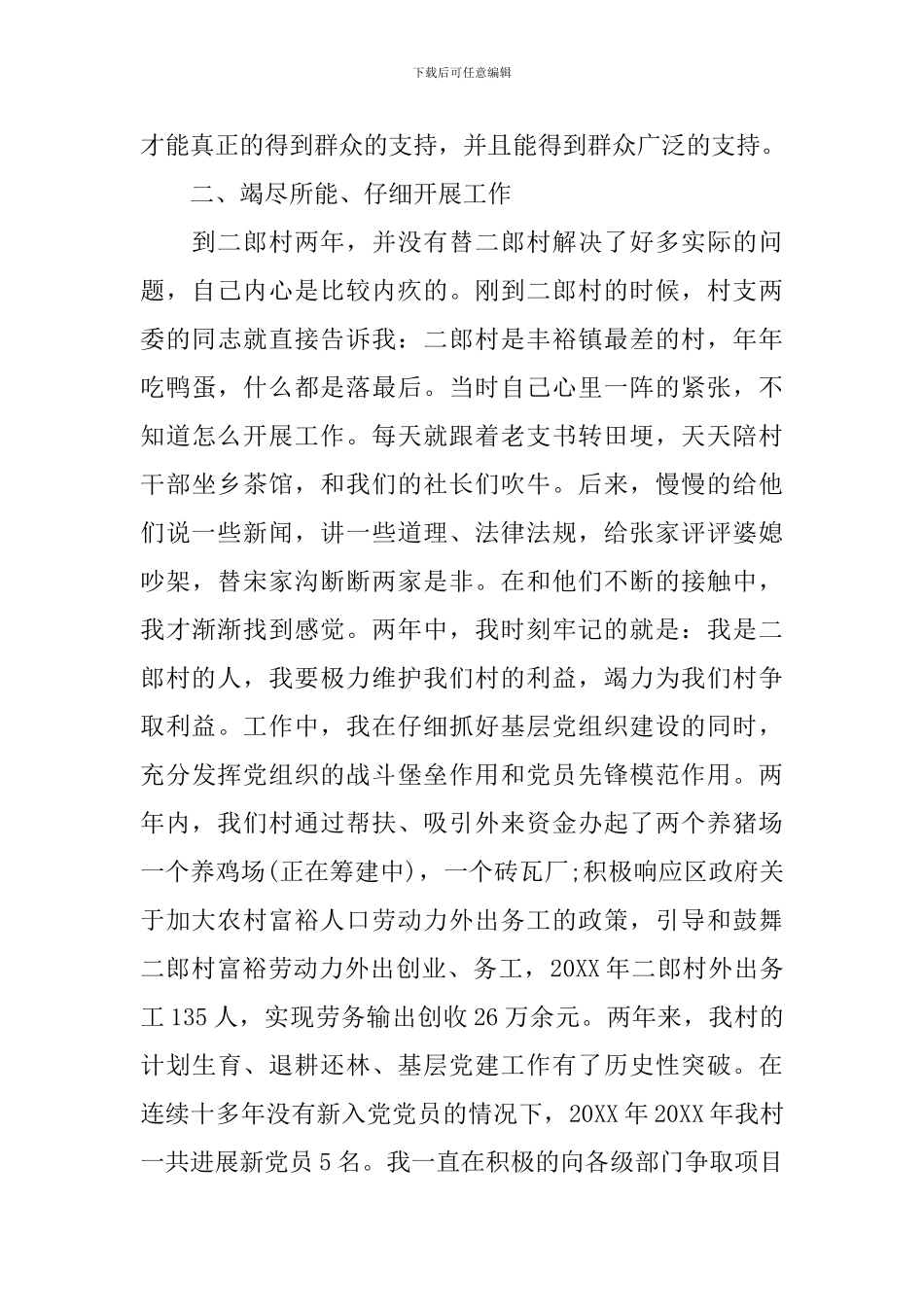 2024年村支书工作总结_第2页