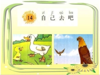 一年级语文上册课文14《自己去吧》