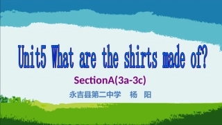 九年U5A3a-3c公开课