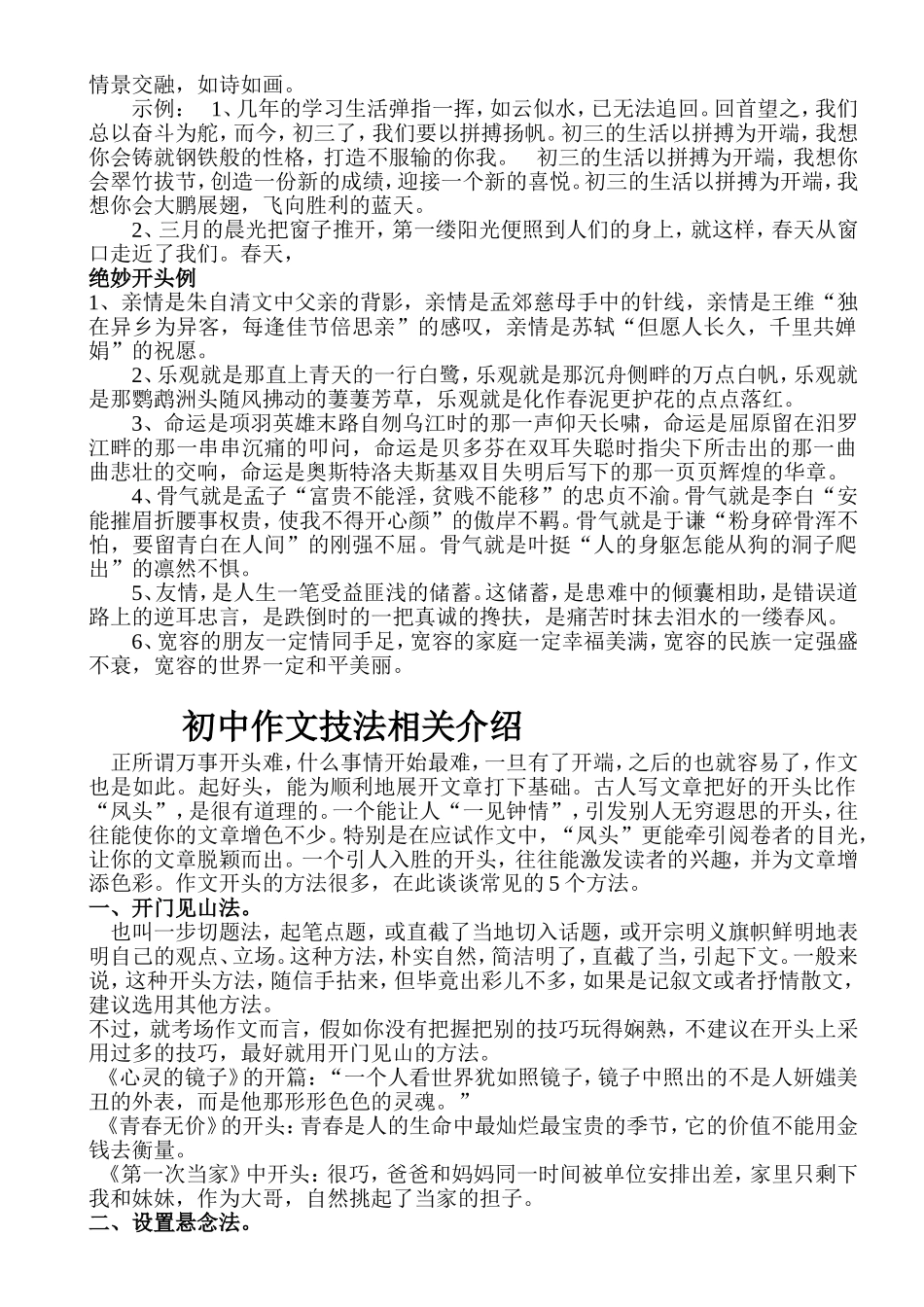 作文好开头示例_第2页