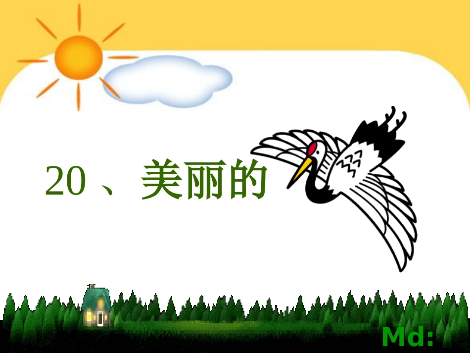 20美丽的丹顶鹤课件(1)_第1页