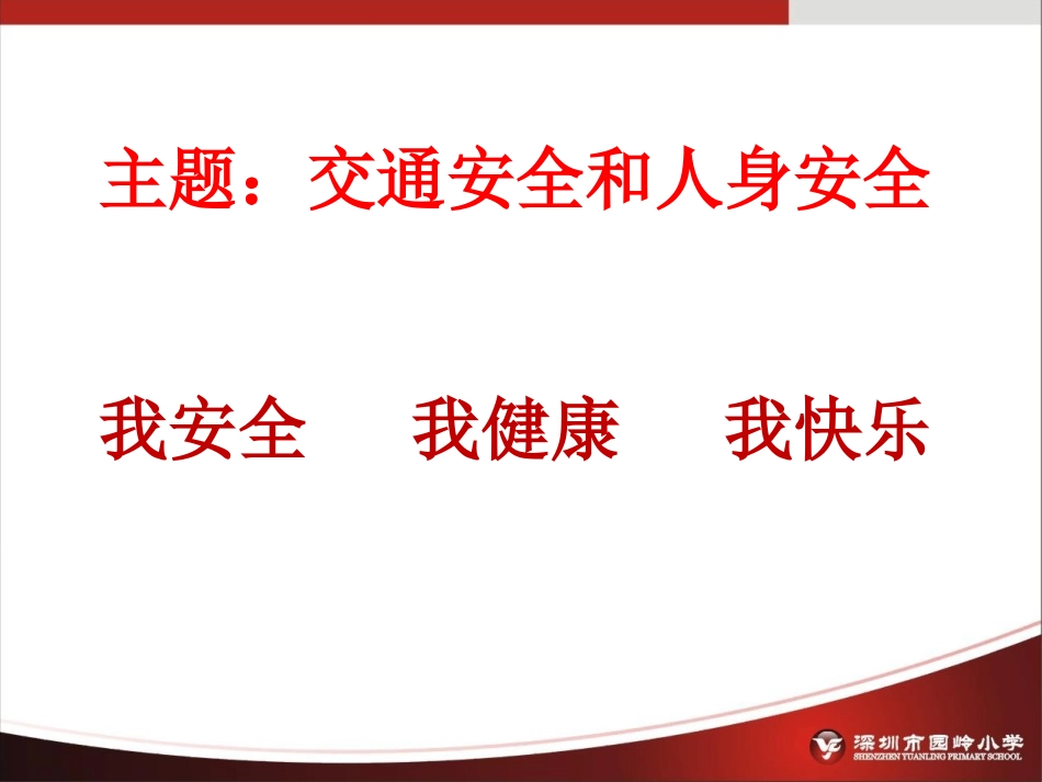 主题：交通安全和人身安全_第1页