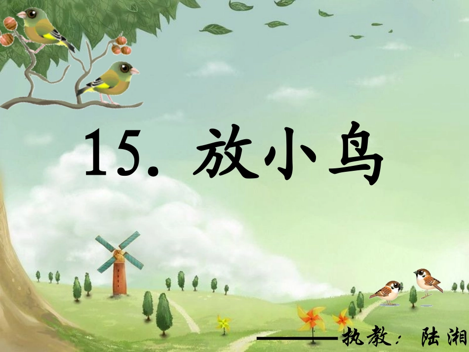 放小鸟__课件_第1页