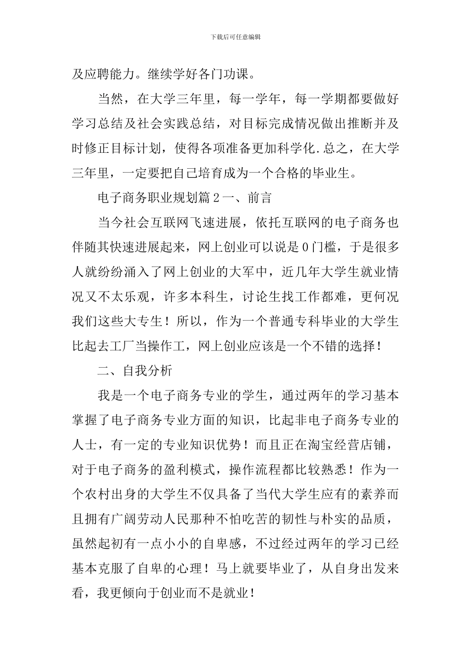 电子商务职业规划_第3页