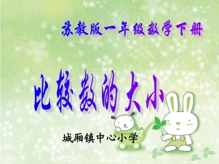 _一年级下册《比较数的大小》