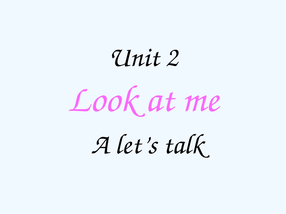 三年级英语上册 Unit 2课件 人教PEP_第1页