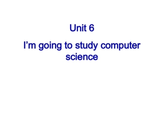 新目标八上Unit6知识点小结