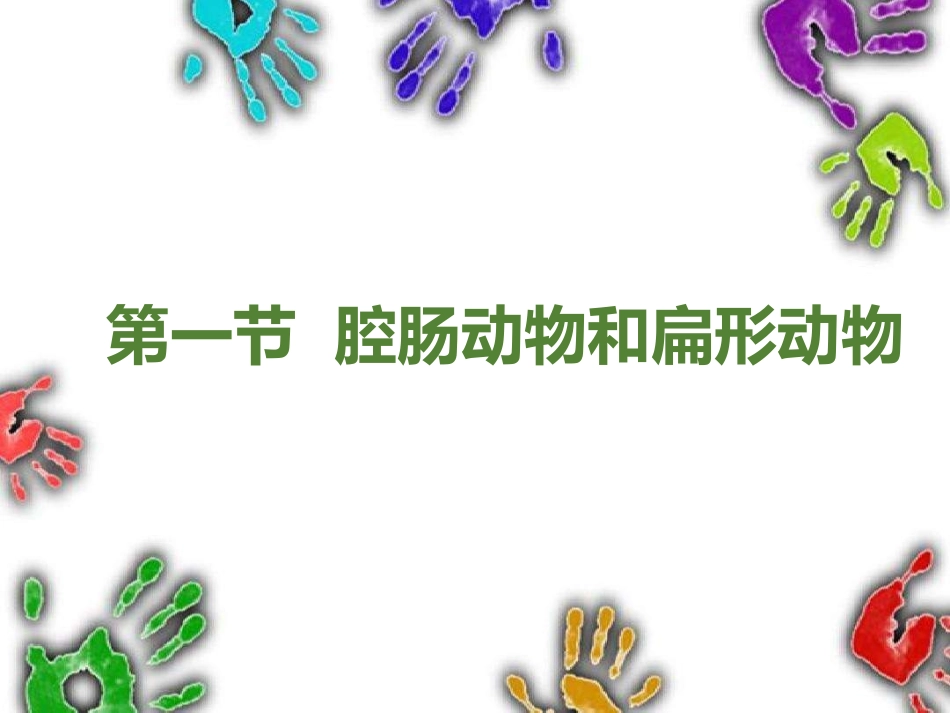 第一节腔肠动物与扁形动物_第1页