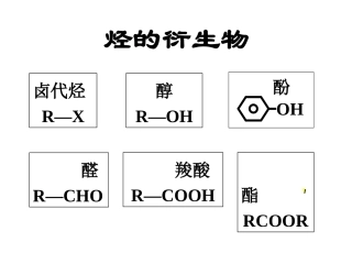 烃的衍生物课件
