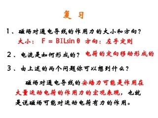 35磁场对运动电荷的作用力基本