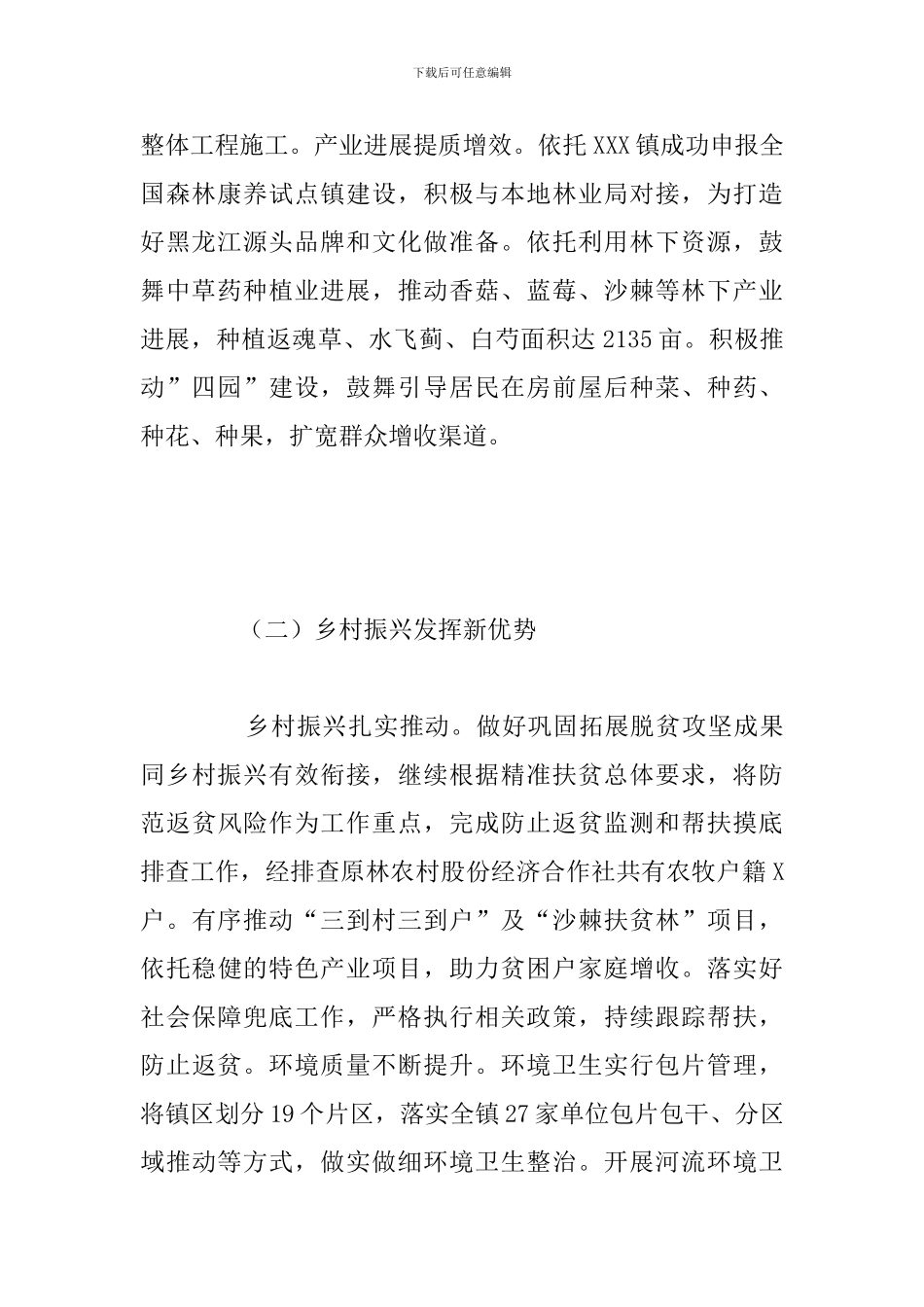 乡镇2024年上半年产业发展工作总结及下半年工作安排_第2页