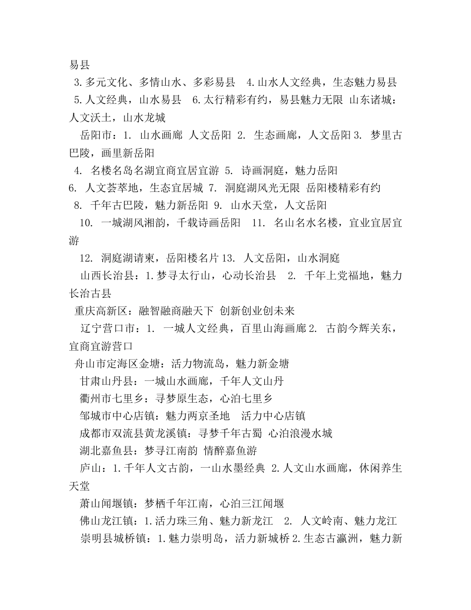 湿地公园的宣传广告词 _第3页