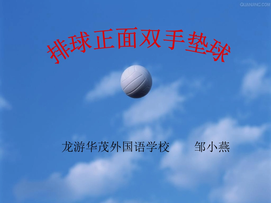 排球正面双手垫球技术 (2)_第1页