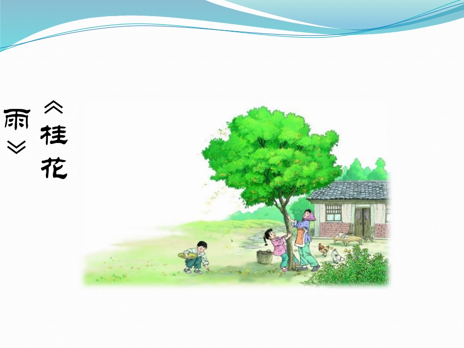 （课堂教学课件1）桂花雨_第1页