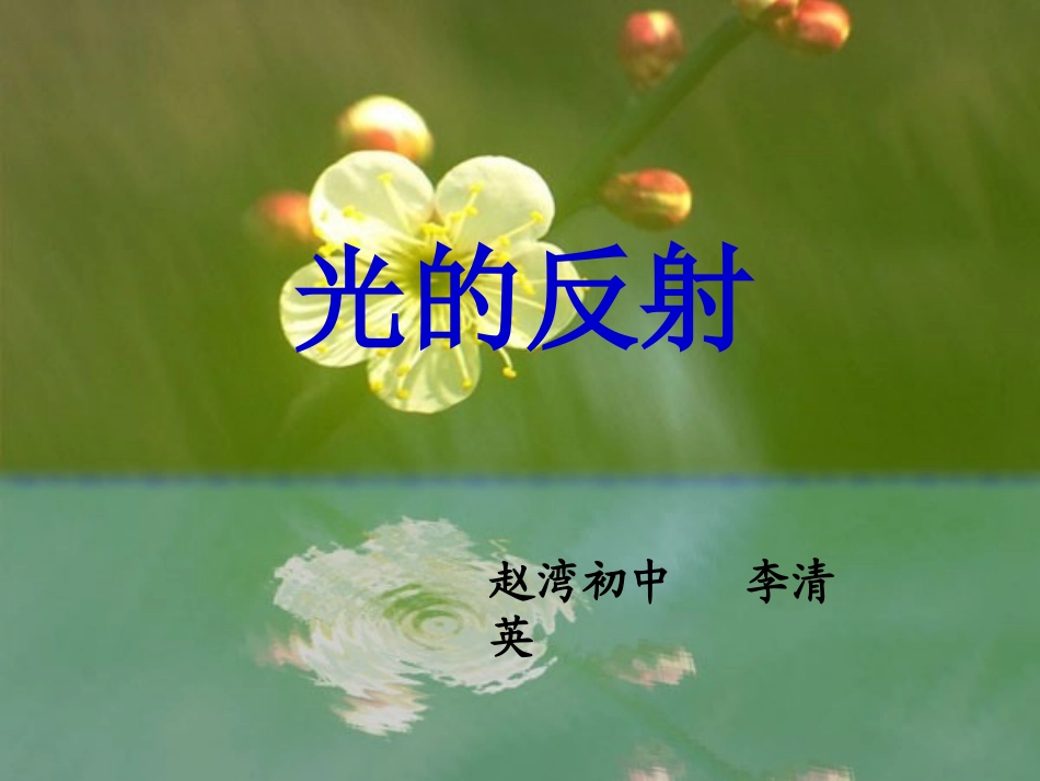 光的反射课件_第1页