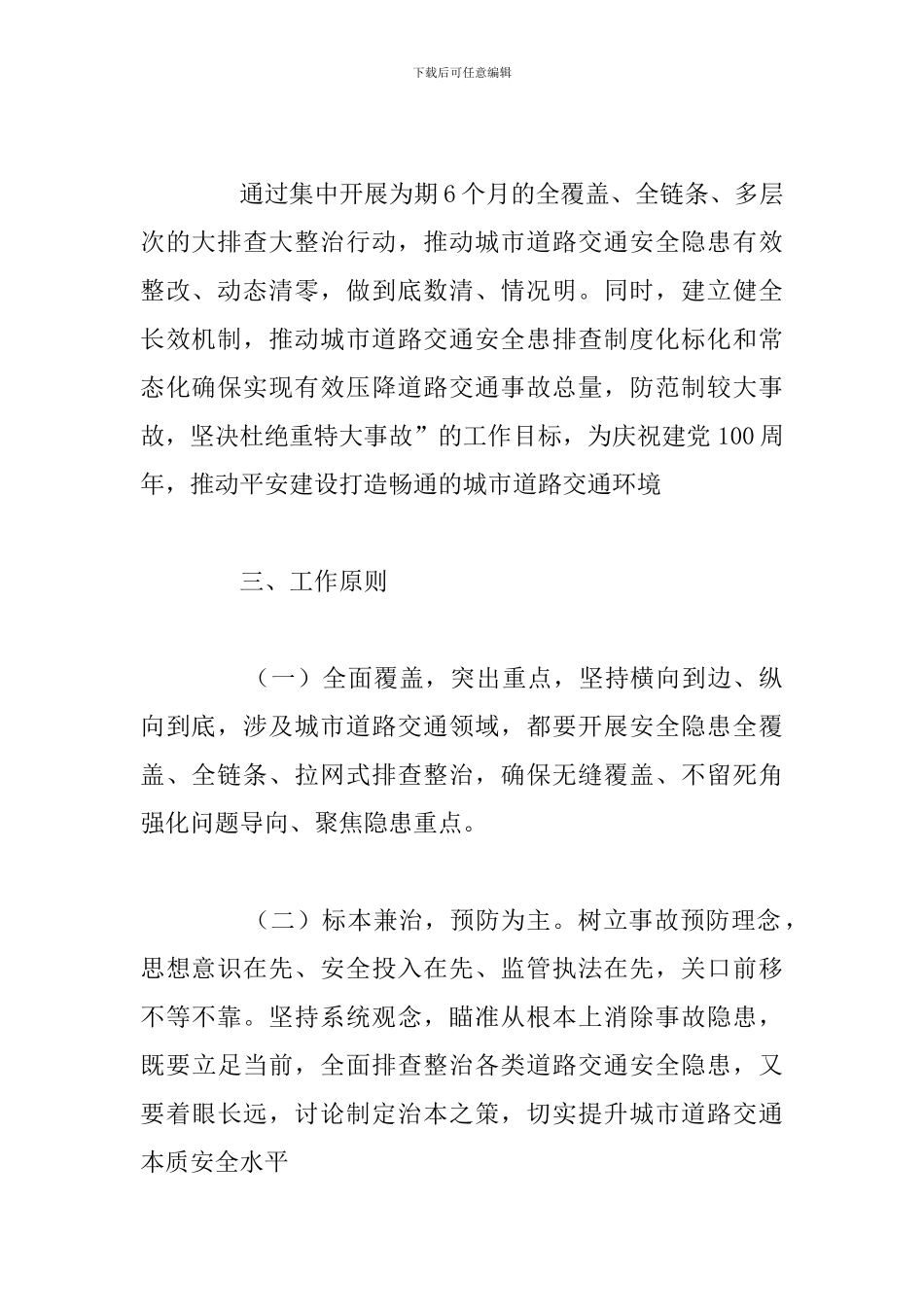 道路交通安全大排查行动工作方案_第2页