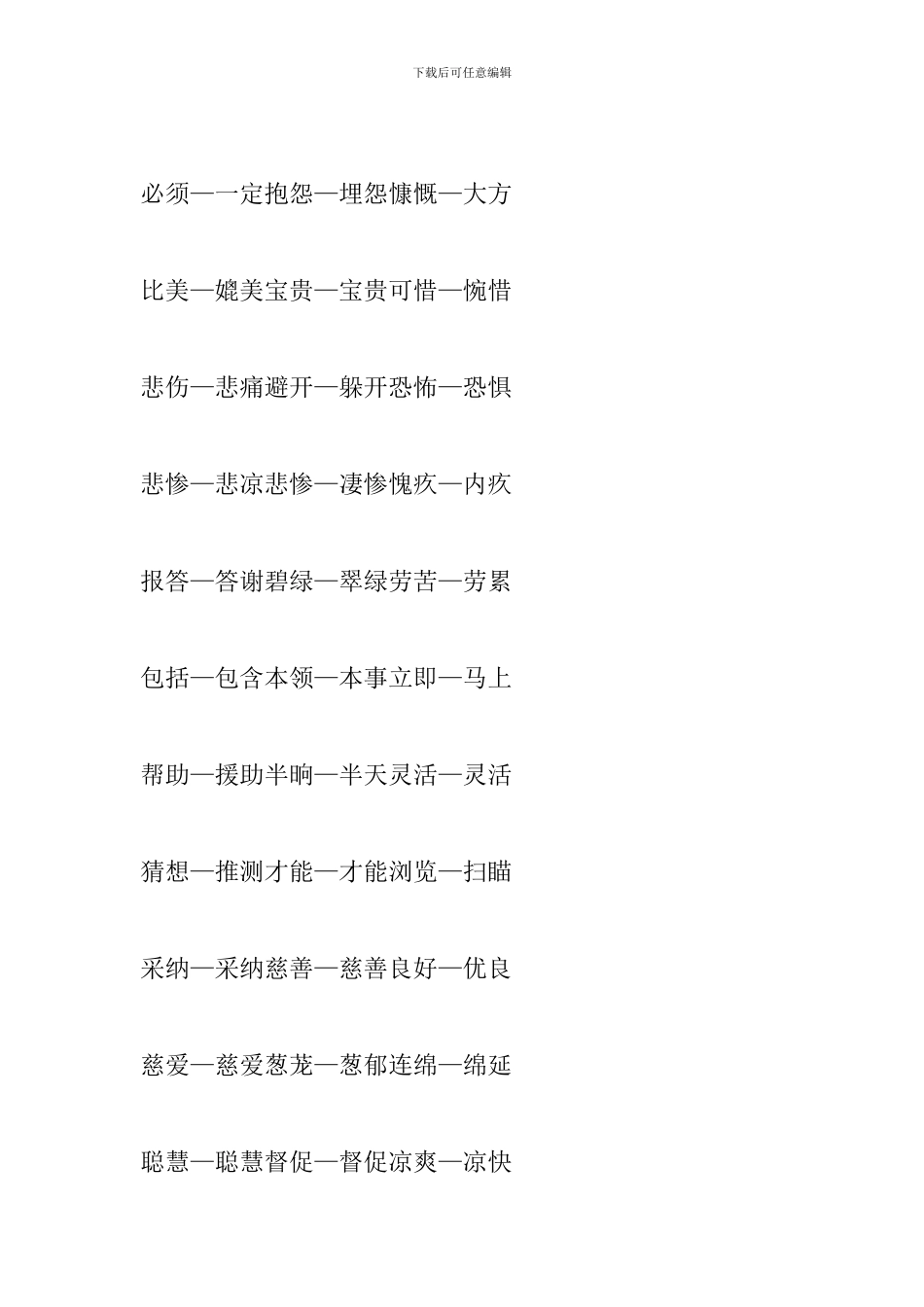 2024小升初语文知识点：近义词知识点_第2页