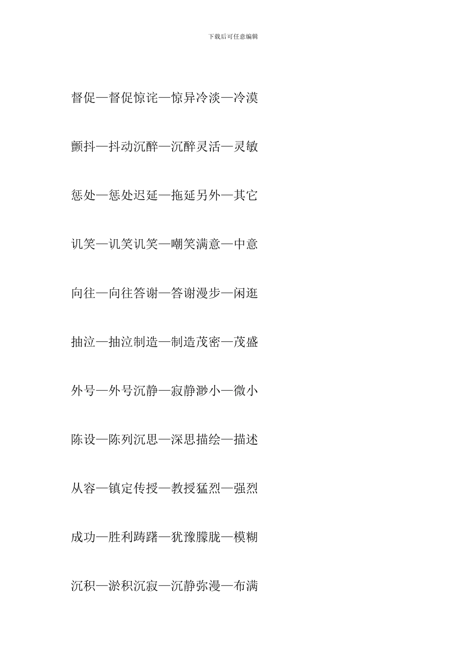 2024小升初语文知识点：近义词知识点_第3页