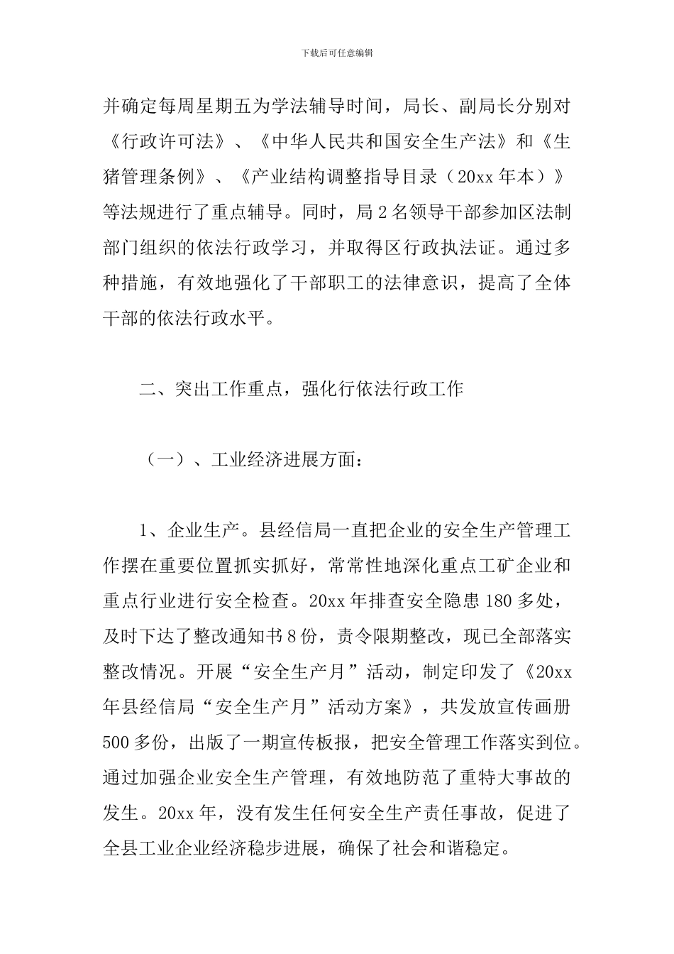 2024依法行政年度工作总结范文_第3页