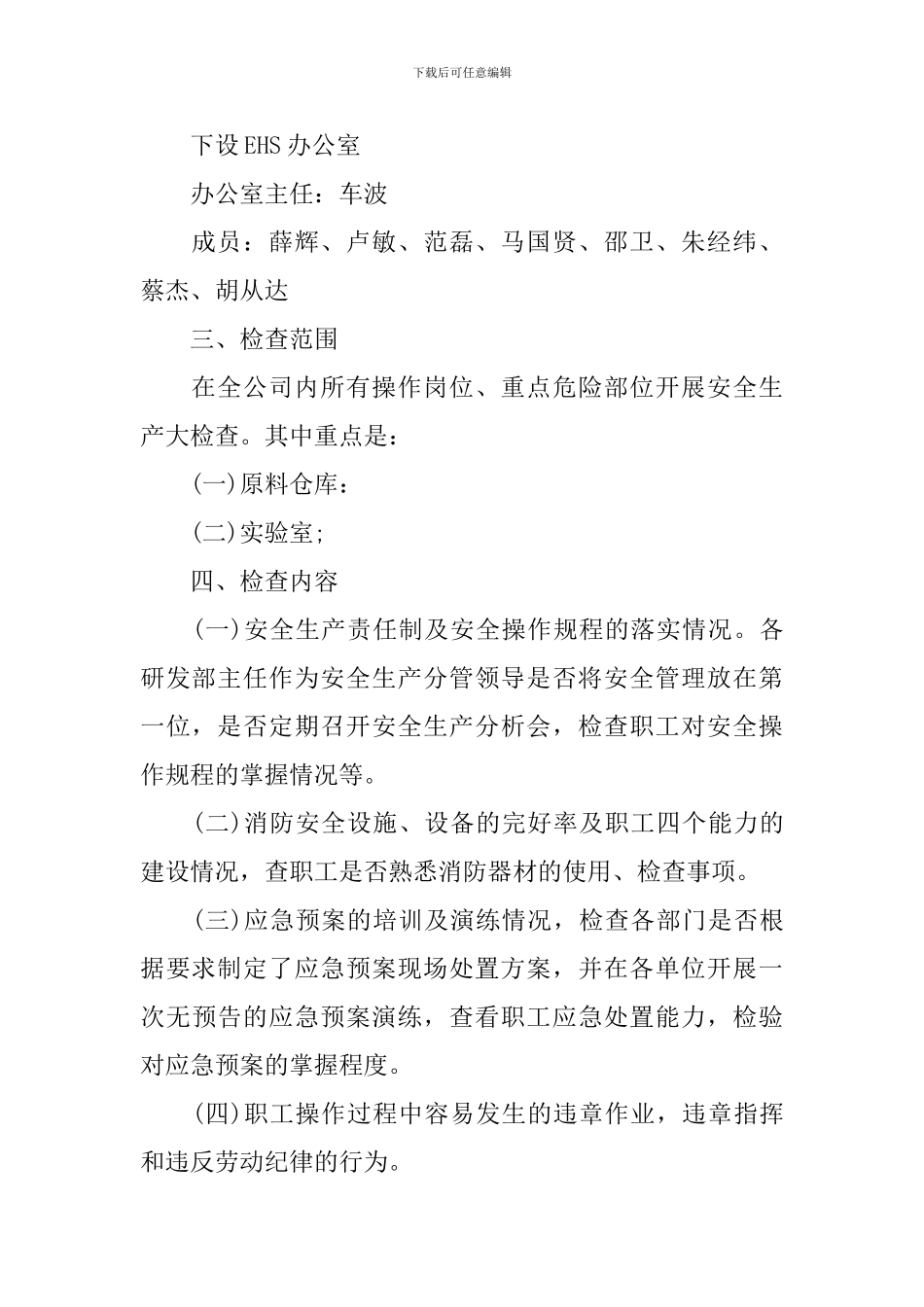 2024年安全大检查实施方案_第2页