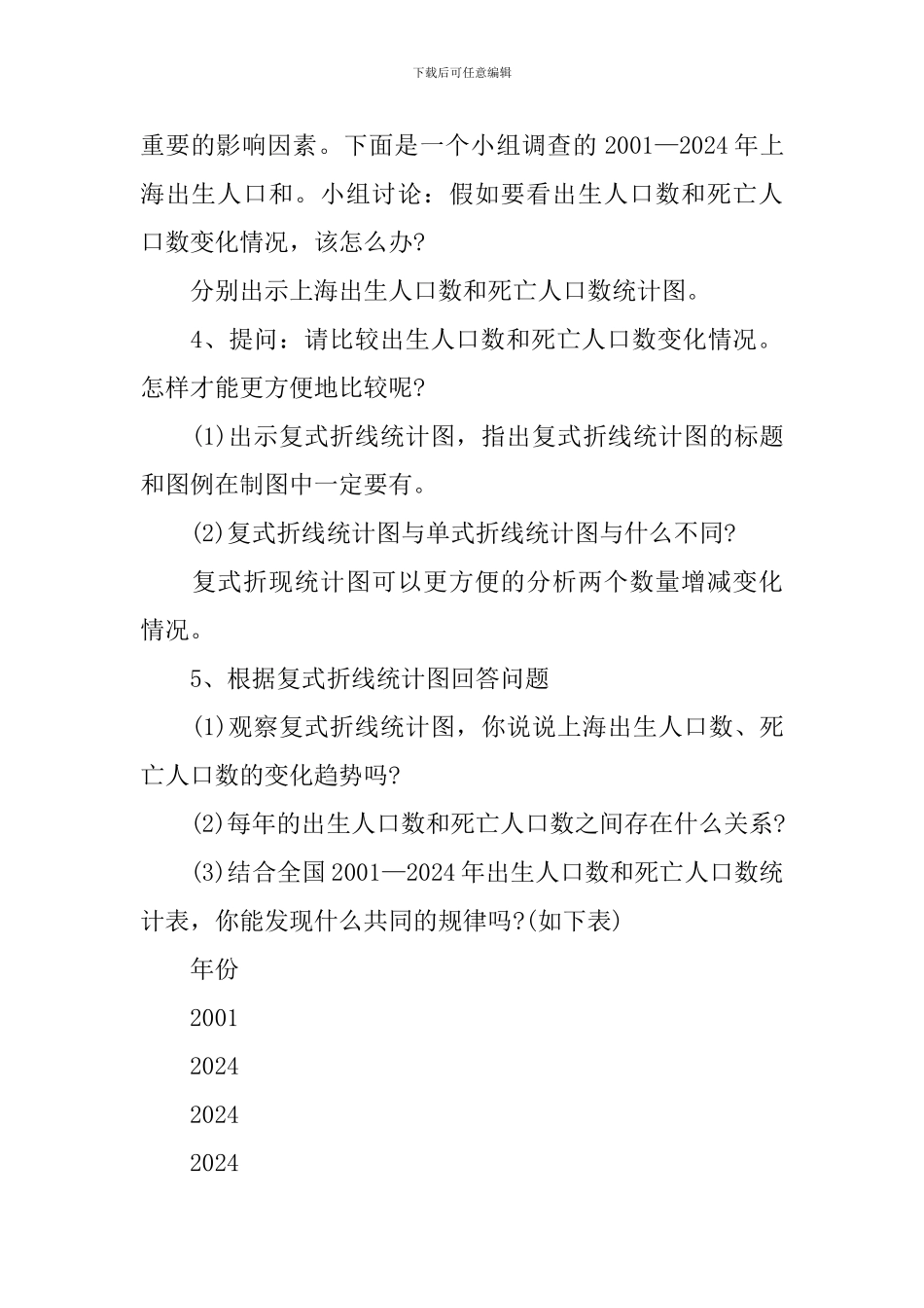 小学五年级数学下册《折线统计图》课件_第3页