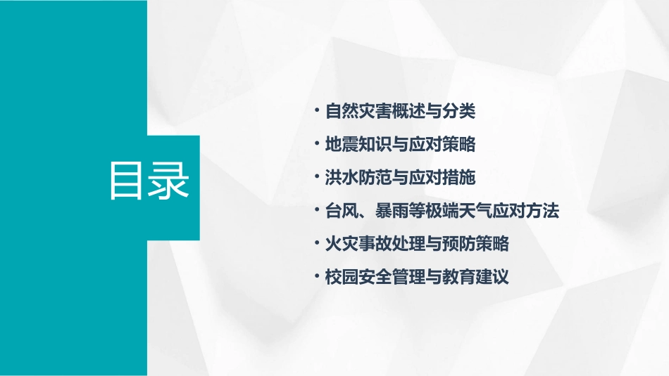 自然灾害主题班会教案(精选)_第2页