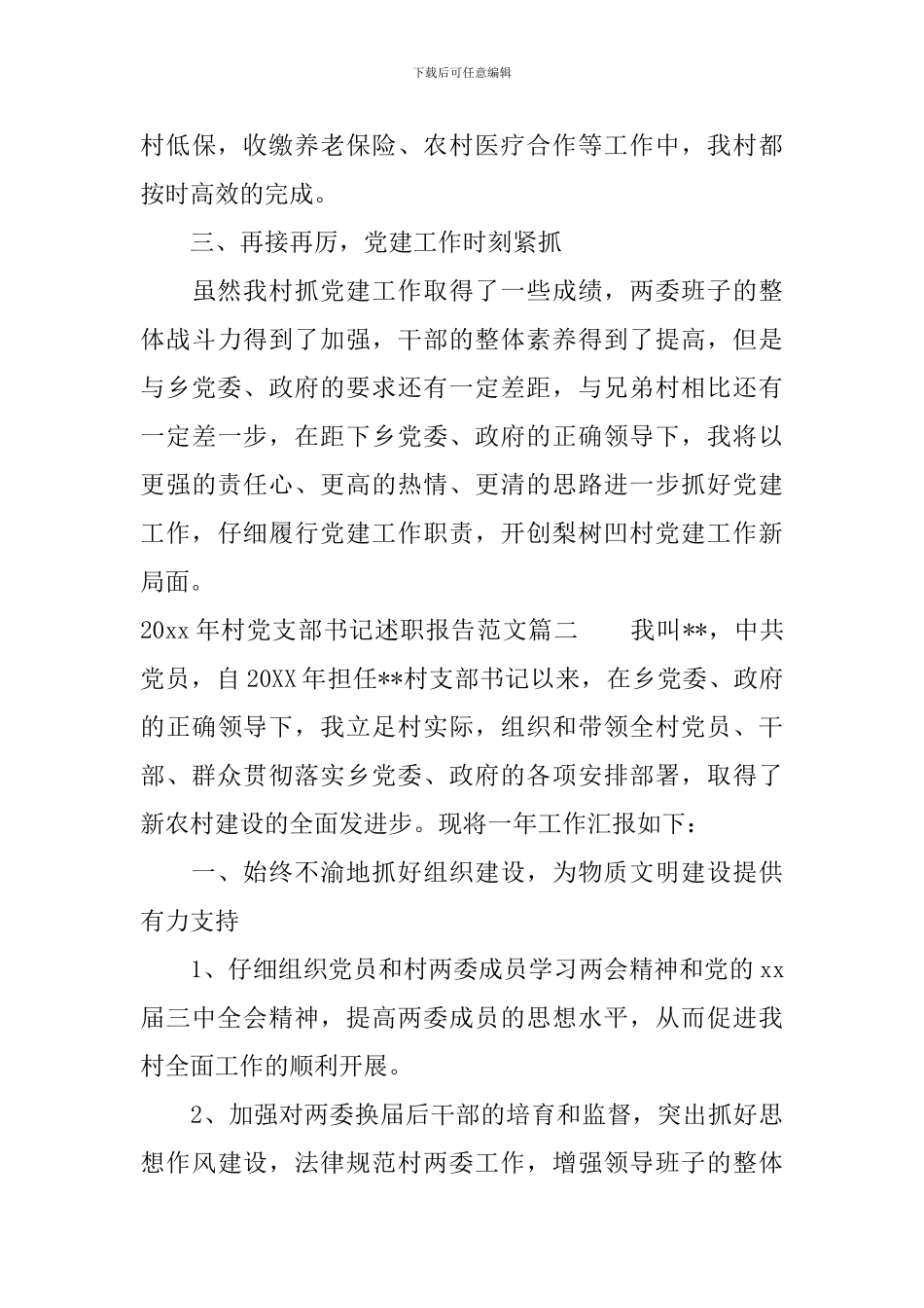 2024年村党支部书记述职报告范文_第3页