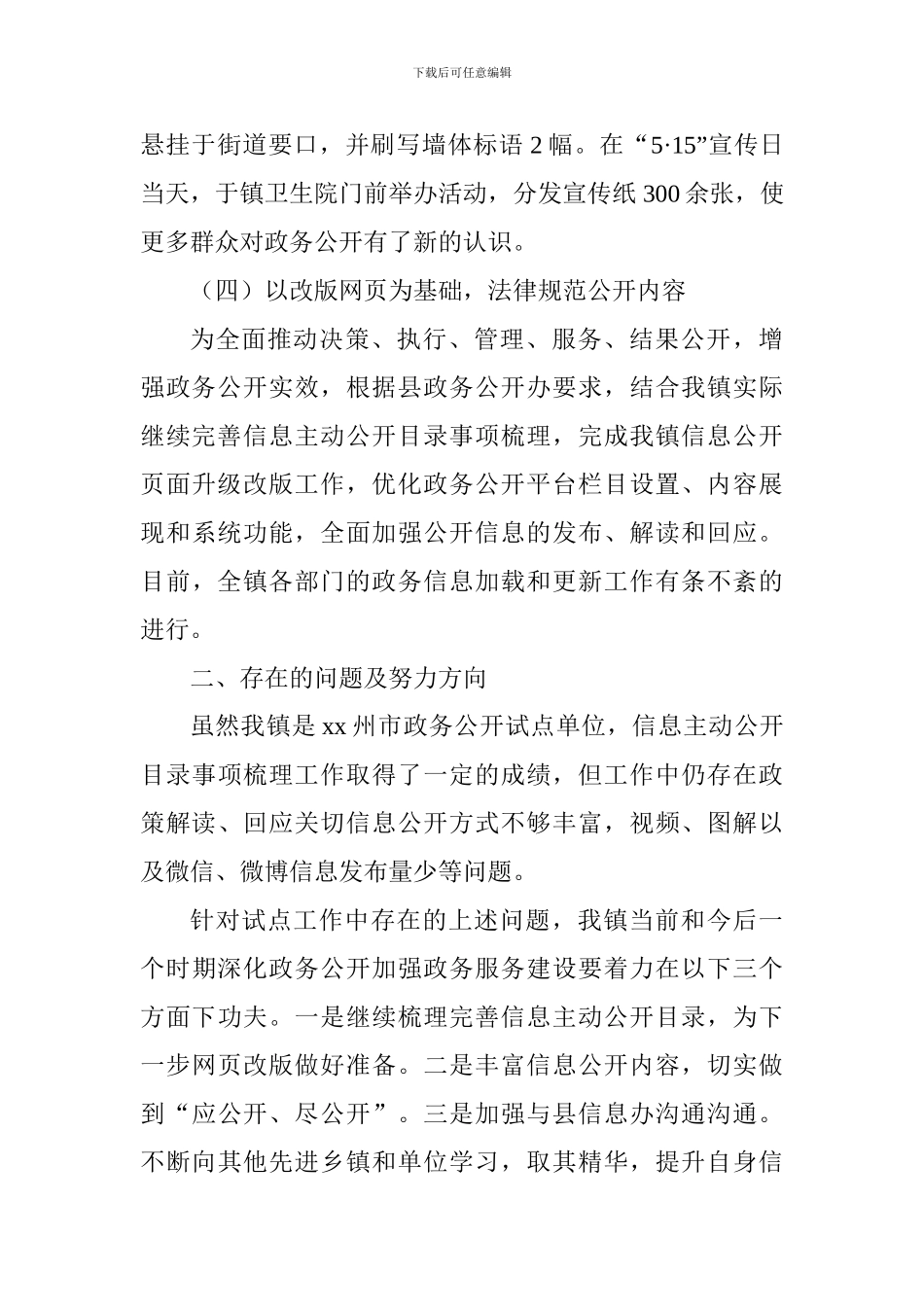 2024年度政务公开标准化规范化试点工作总结_第3页