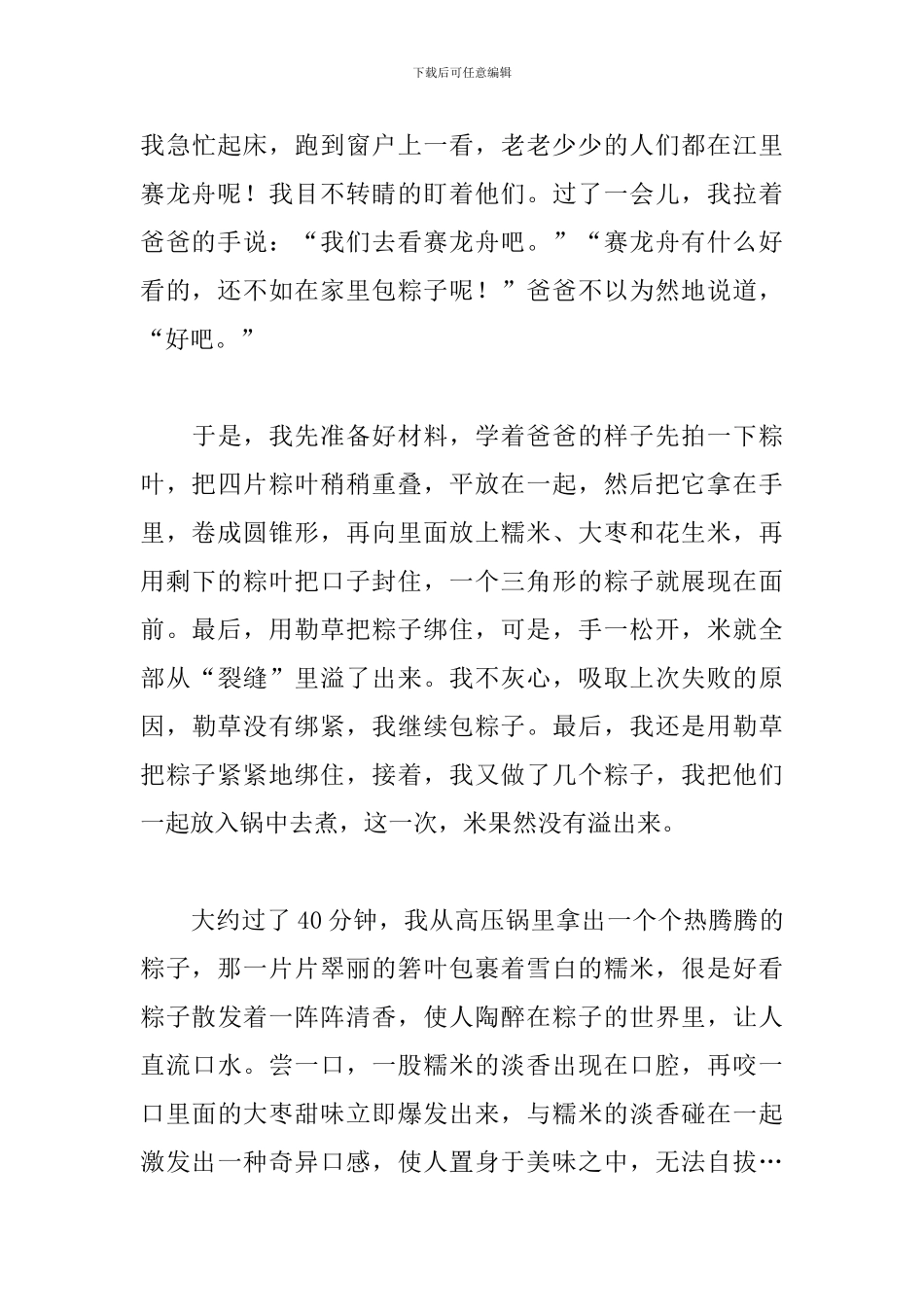 有趣的端午节初二日记400字5篇_第3页