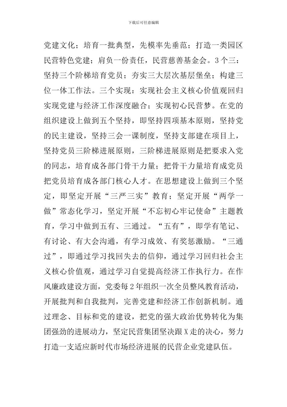 关于企深度融合促进经济快速发展--民营投资集团党建工作总结报告_第2页