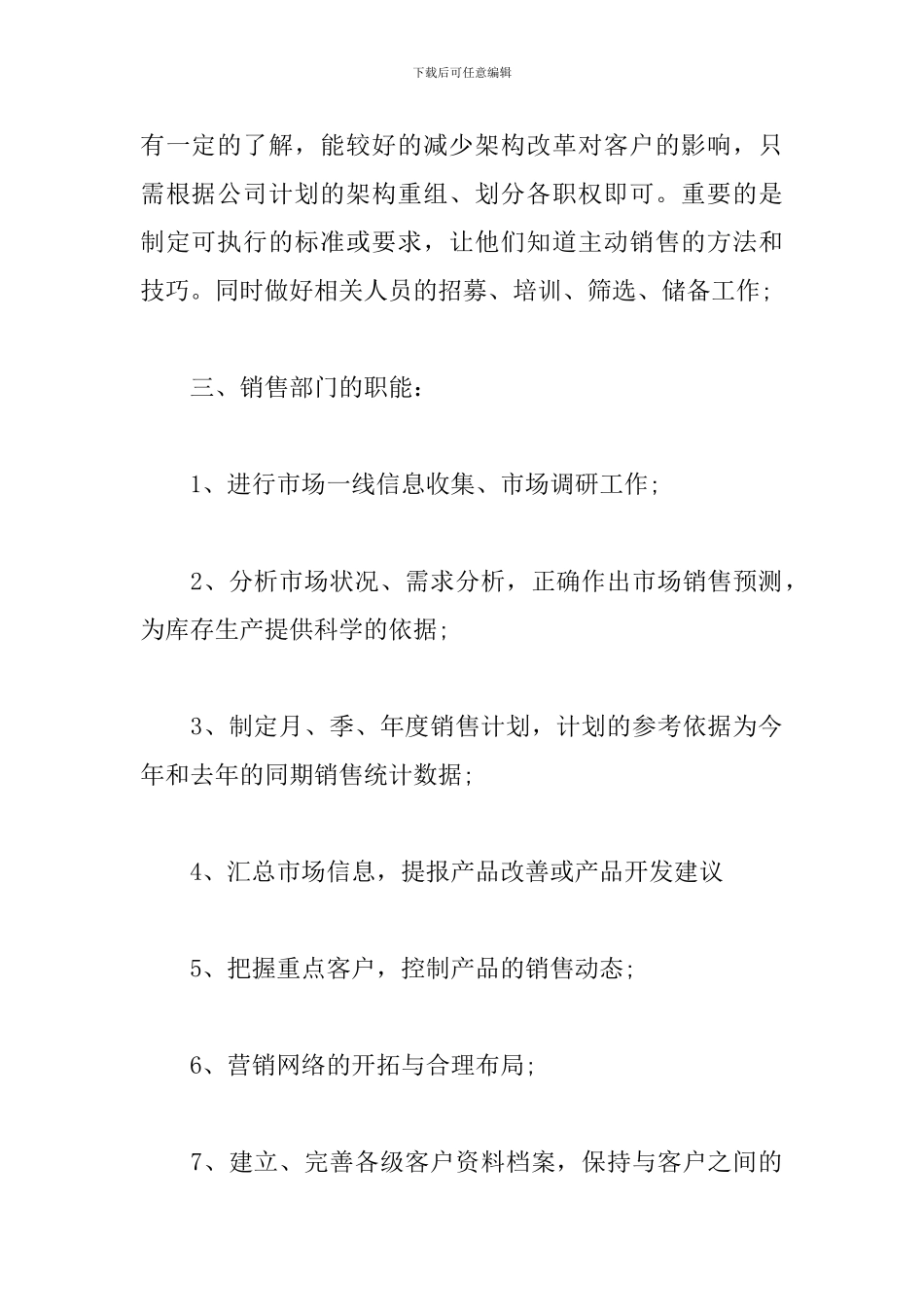 营销总监工作计划模板_第2页