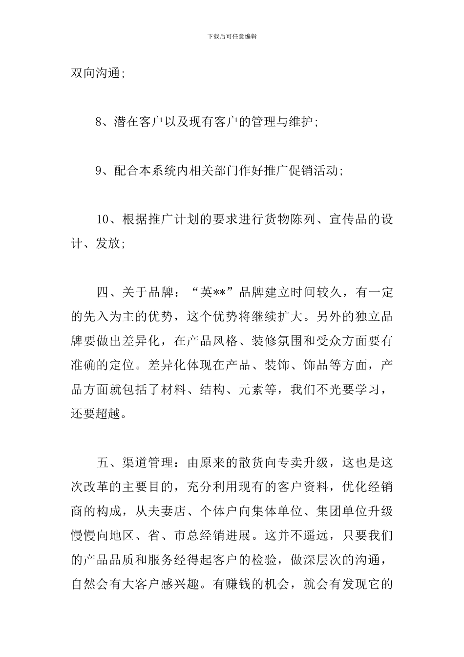 营销总监工作计划模板_第3页