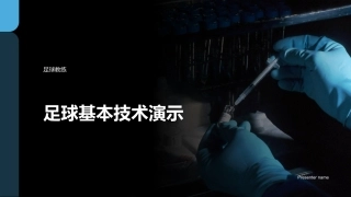足球基本技术演示-足球教练