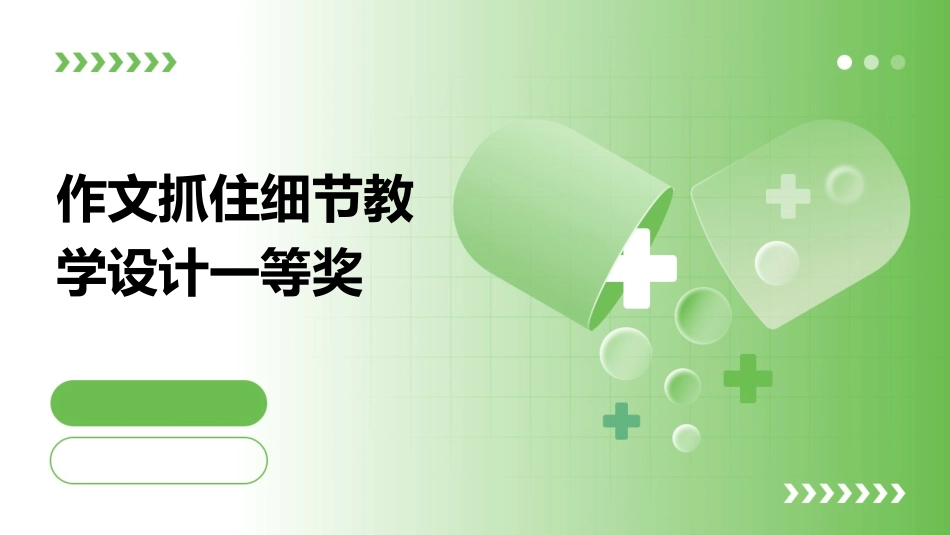 作文抓住细节教学设计一等奖_第1页