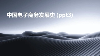 中国电子商务发展史(ppt3)