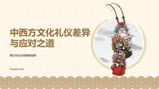 中西方文化礼仪差异与应对之道-跨文化礼仪专家的指导